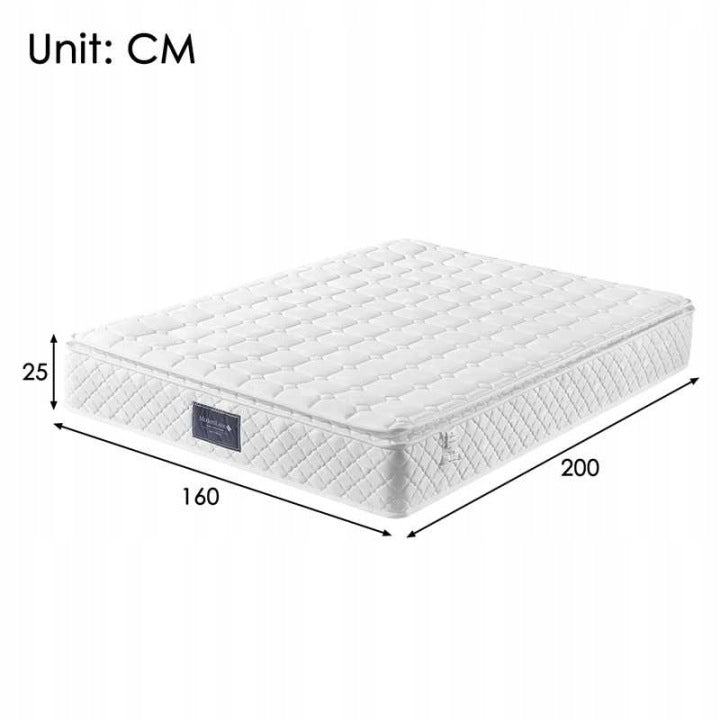 7-Zone Cold Foam 160 x 200 cm H3 Mattress with Cover, 25 cm