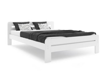 Dallas 160 x 200 cm Wooden Bedroom Bed with Mattresses