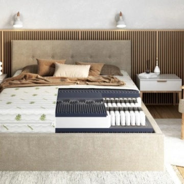 FDM Aloe-Infused 160 x 200 cm H3/H4 Massage Pocket Spring Mattress
